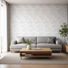 Papel De Parede Estampa Triângulo Cinza Branco Autocolante 3mx50cm Sala Papel De Parede Estampa Triângulo Cinza Branco Autocolante 3mx50cm Sala