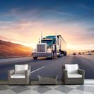 Papel de Parede Estrada Caminhão Logistica Sala Painel - 149pcp
