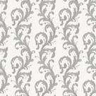 Papel de Parede Fiesta Modern Arabesco Prateado 533102