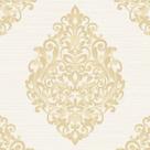 Papel de Parede Fiesta Modern Arranjo Damask Dourado 533081