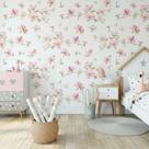 Papel De Parede Floral Delicado Contact Sala E Quarto