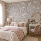 Papel de Parede Floral Delicado Elegante Sofisticado