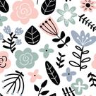 Papel de Parede Floral Escandinavo 57x270cm