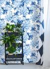 Papel de parede flores azul com fundo Branco