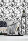 Papel de parede Flores Pretas