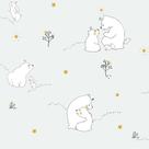 Papel de Parede Fofura Baby Ursinhos Cinza FF4002