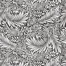 Papel De Parede Folhagem 2d Cinza E Branca - 3,00x0,50m Papel De Parede Folhagem 2d Cinza E Branca - 3,00x0,50m