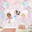 Papel De Parede Foto Mural Bonecas Bailarinas M² Papel De Parede Foto Mural Bonecas Bailarinas M²