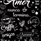 Papel de Parede Frase Amor e Família 300x50cm PPDCA182