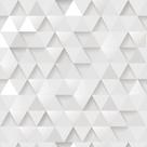 Papel De Parede Geométrico 3d Triângulos Claros - 3,00x0,50m