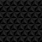 Papel De Parede Geométrico 3d Triângulos Pretos - 3,00x0,50m