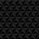 Papel De Parede Geométrico 3d Triângulos Pretos - 3,30x0,50m