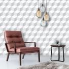 Papel de Parede Geométrico Cubos 3D 3,00m