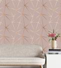 Papel De parede Geométrico Gold Carmim Para Quarto E Sala Papel De parede Geométrico Gold Carmim Para Quarto E Sala