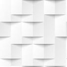 Papel De Parede Geométrico Irregular Branco - 3,30x0,50m