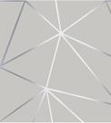 Papel de parede Geométrico Mescla Silver Para Quarto E Sala 1 Metro