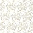 Papel de parede Guvana 44x1000cm Bege Branco Geométrico Vinil
