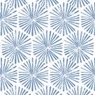 Papel de parede Guvana 44x500cm Azul Branco Geométrico Vinil