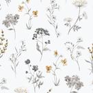 Papel de Parede Hana Floral Cinza 19012