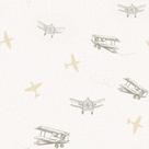 Papel de Parede Infantil avião creme Fofura Baby FF4037.