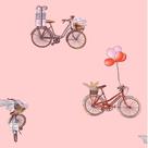 Papel de Parede Infantil Bicicleta Rosa Fantasy B580502