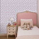 Papel de Parede Infantil Borboletas Lilás