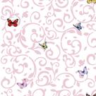 Papel De parede Infantil Detalhes Rosa claro E Borboletas coloridas Ideal Para Quarto Infantil Papel De parede Infantil Detalhes Rosa claro E Borboletas coloridas Ideal Para Quarto Infantil