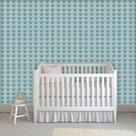 Papel de Parede Infantil Elefante Azul