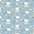 Papel de Parede Infantil Ovelhinhas e Lua 57x270cm Papel de Parede Infantil Ovelhinhas e Lua 57x270cm