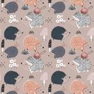 Papel de Parede Infantil Porco Espinho Escandinavo 57x270cm