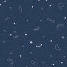 Papel de Parede Infantil universo Azul marinho Fofura Baby FF4025.