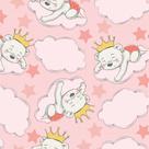 Papel de Parede Infantil Ursinha Princesa 2,70x0,57m