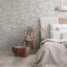 Papel de Parede Ivy Floral Cinza 681230