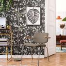 Papel de Parede Ivy Floral Preto 681240