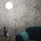 Papel de Parede Ivy Folhagem Bege 680330