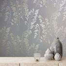 Papel de Parede Jackie Folhagem Cinza 681920