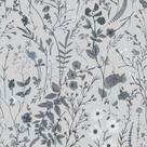 Papel de parede JiffDiff Floral Peel and Stick preto/branco 473x17,3cm