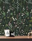 Papel de parede JiffDiff Floral Peel & Stick 300x44 cm Dark Farm