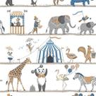 Papel de Parede Just 4 Kids Animais Circenses G56546 - Rolo: 10m x 0,52m