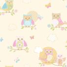 Papel de Parede Just 4 Kids Corujinhas G56035 - Rolo: 10m x 0,52m