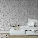Papel de Parede Kids Notas Musicais Cinza