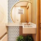 Papel de Parede Lavavel para Banheiro Cozinha Revestimento Brilho Elegant Diamond