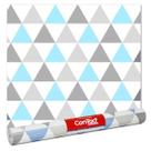 Papel de Parede Listrado Arabesco Moderno Contact 10 Metros - Triangulo Azul