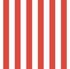 Papel De Parede Listrado Vermelho E Branco - 2,50x0,50m