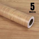 Papel de Parede Madeira Nó Escuro Texturizado ROLO 5 METROS PREMIUM Sala Quarto