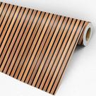 Papel De Parede Madeira Ripada com Preto 2,50m lavável Para Sala Quarto Papel De Parede Madeira Ripada com Preto 2,50m lavável Para Sala Quarto