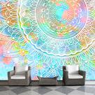 Papel de Parede Mandala Decorativa Sala Adesivo - 290pcm