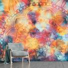 Papel de Parede Mandala Decorativa Sala Adesivo - 291pcm