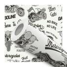 Papel de Parede Motocicleta Born to Ride Vintage Adesivo Moderno Quarto Sala de Jogos Papel de Parede Motocicleta Born to Ride Vintage Adesivo Moderno Quarto Sala de Jogos