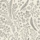 Papel de Parede Muse Floral Branco e Preto A58701